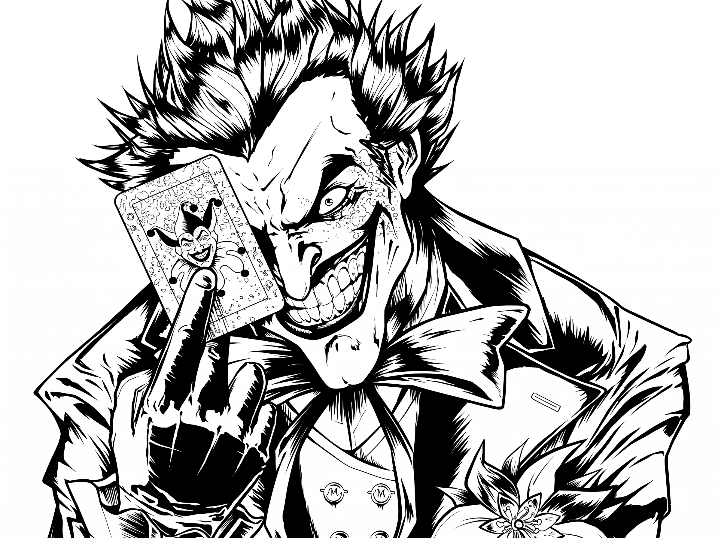 Coringa Joker para colorir