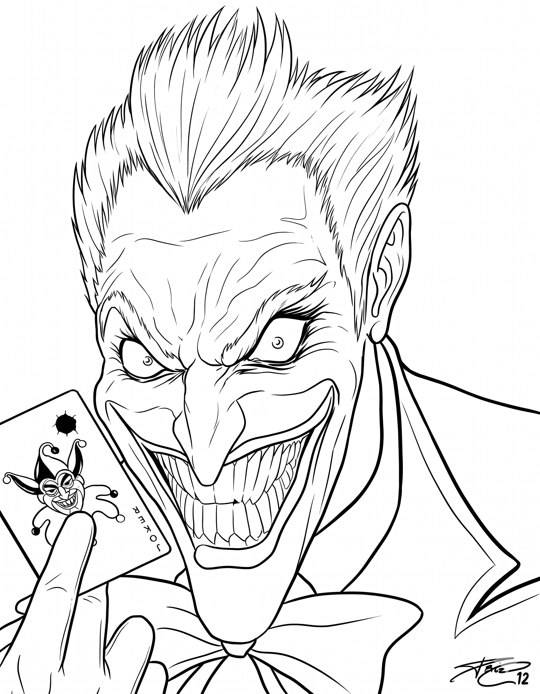 Coringa para colorir
