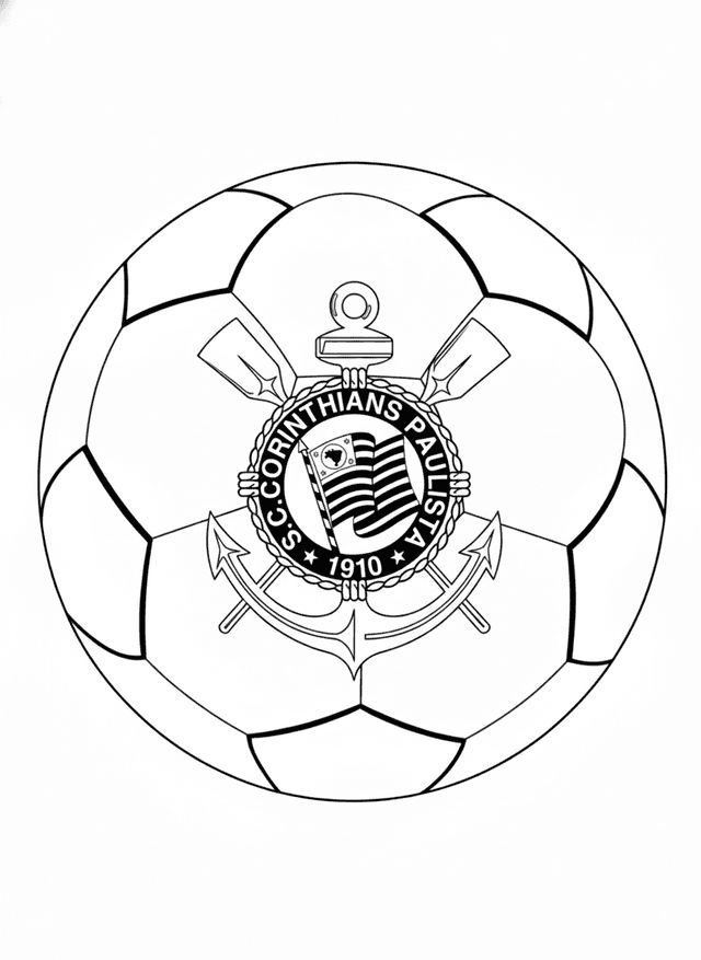 9 Desenhos do Corinthians para colorir e imprimir
