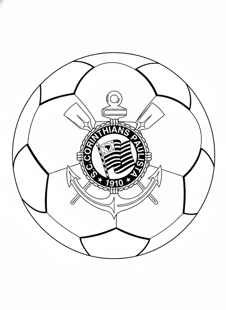 9 Desenhos do Corinthians para colorir e imprimir