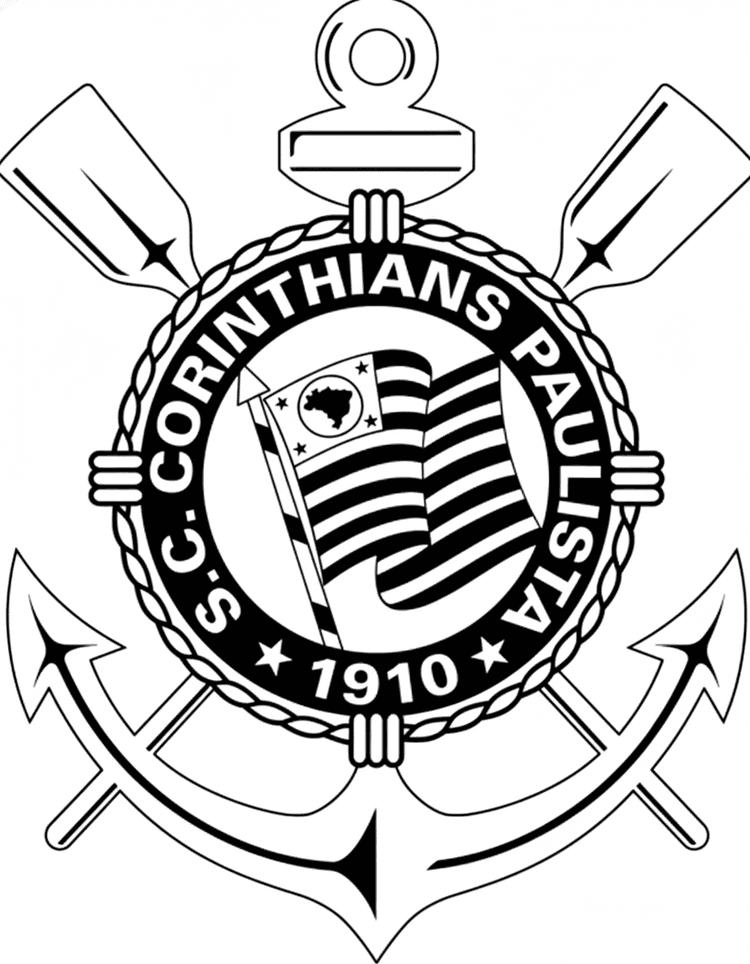 Desenho Do Corinthians Para Colorir E Imprimir