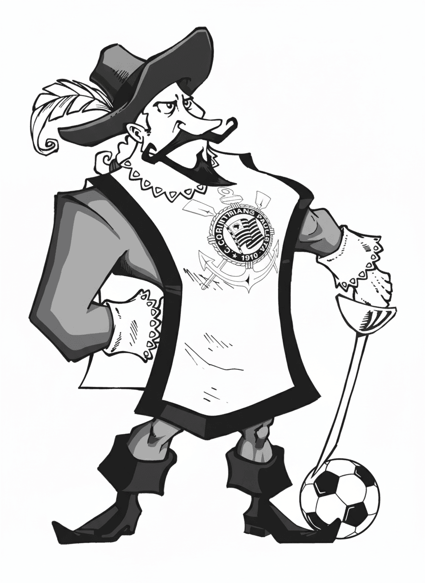 Corinthians espadachim para colorir