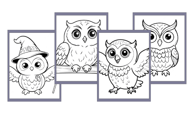 Desenhos de Coruja para colorir
