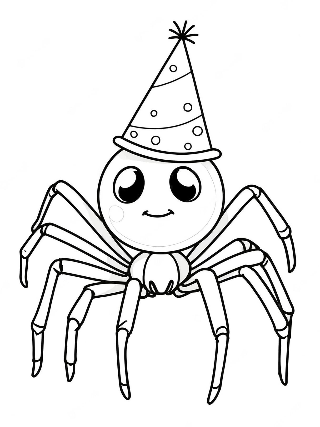 Desenho aranha para colorir