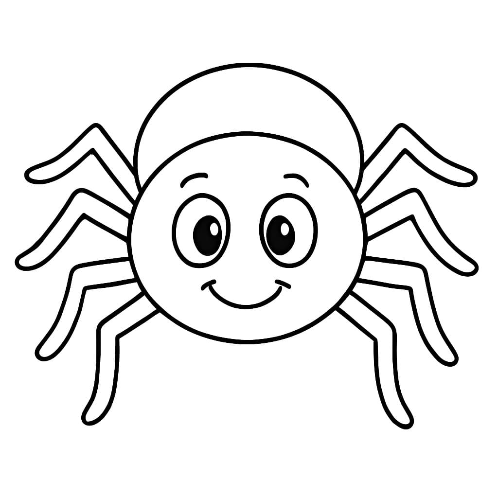 Desenho aranha para colorir