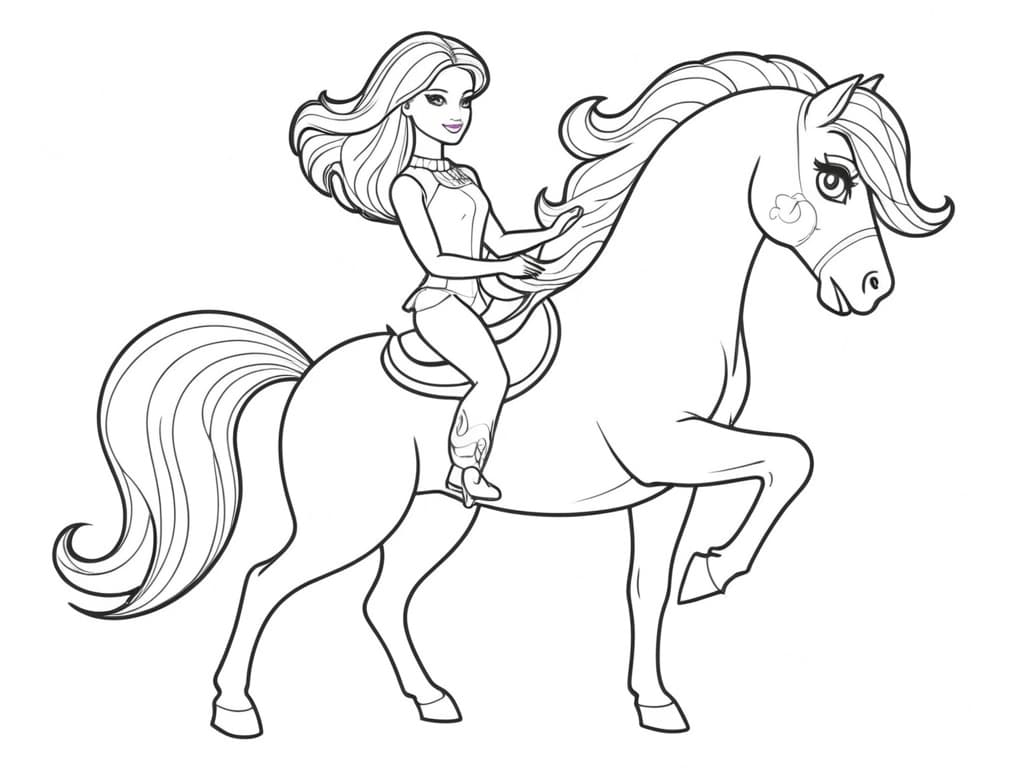 Barbie e seu cavalo