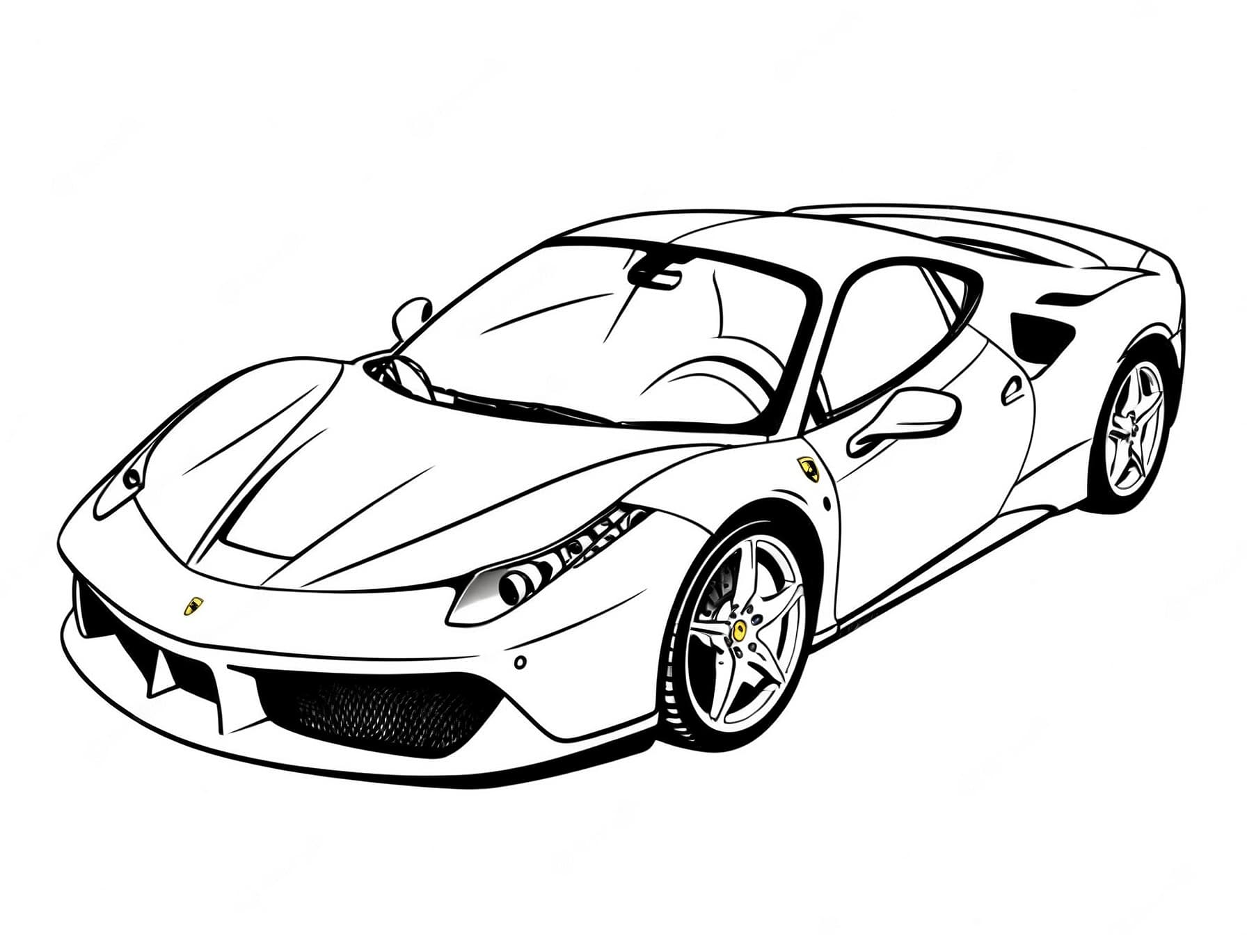 11 Desenhos de carro para colorir