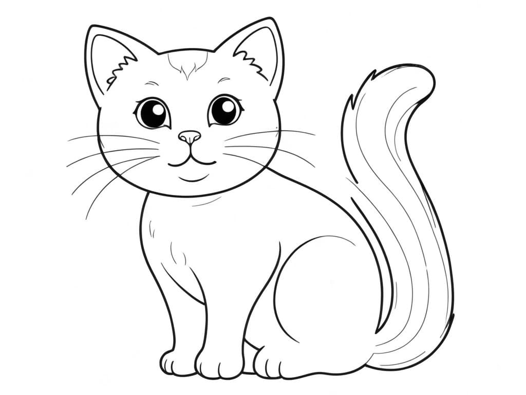 Desenho De Gato Para Colorir