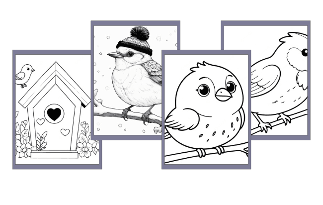 Desenhos de Passarinho para colorir