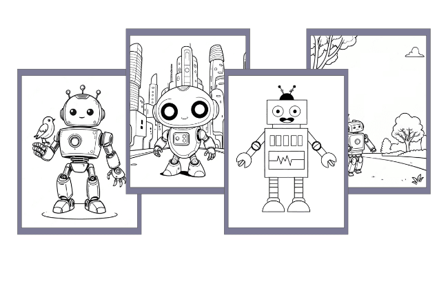 Desenhos de Robô para colorir