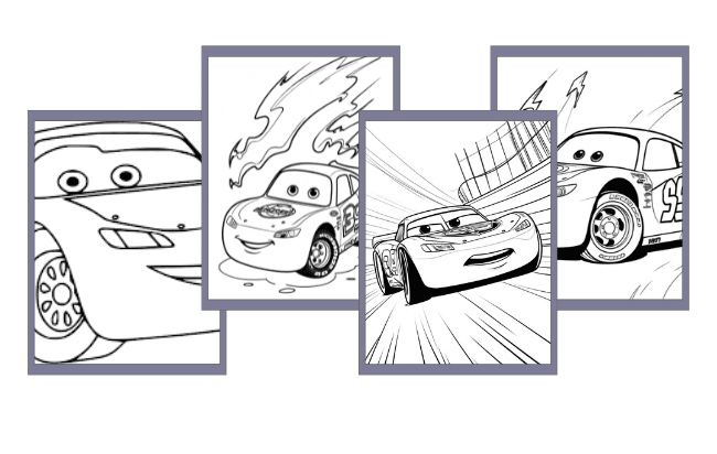 Desenhos do Mcqueen para colorir