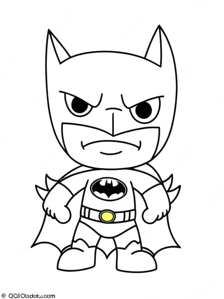 Batman infantil para colorir