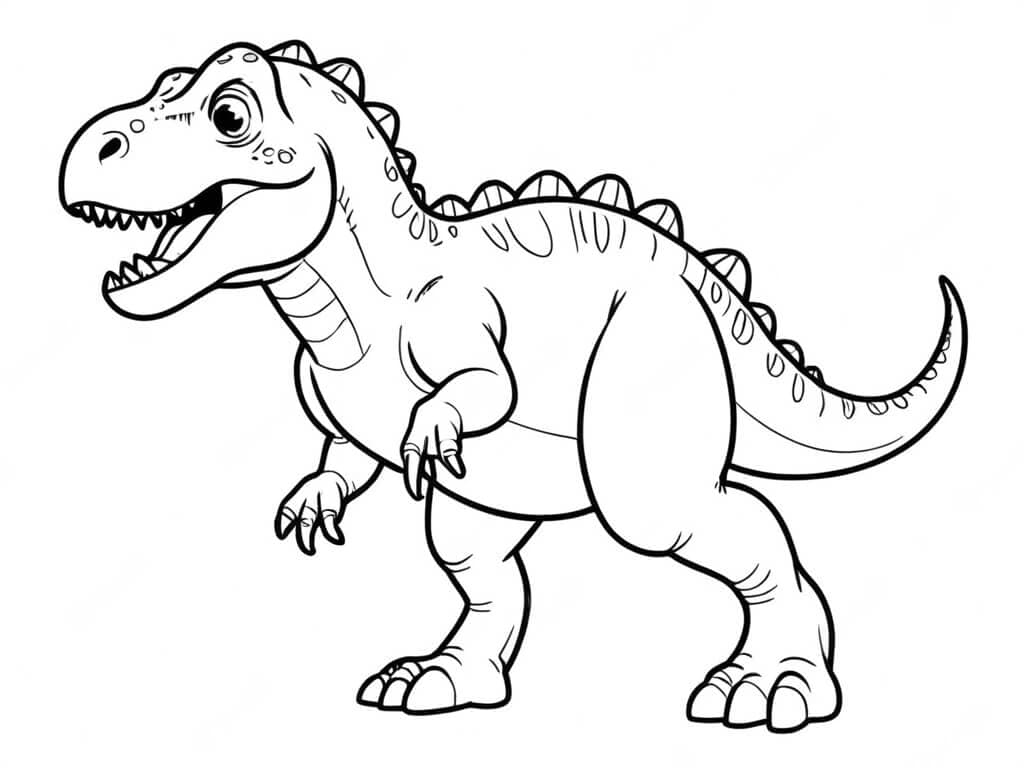 Dinossauro T-Rex para colorir