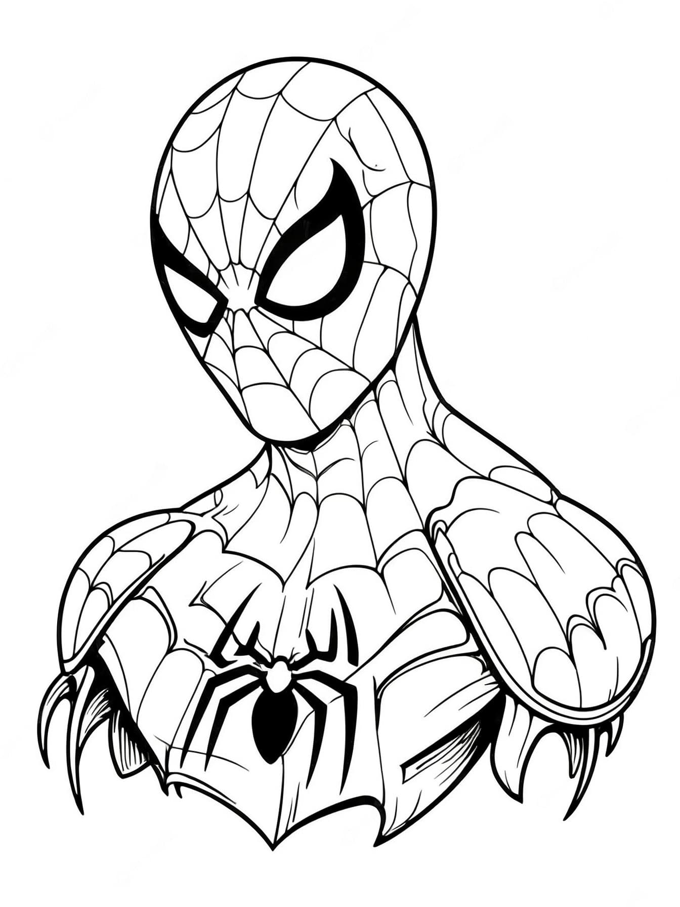 Homem Aranha para colorir