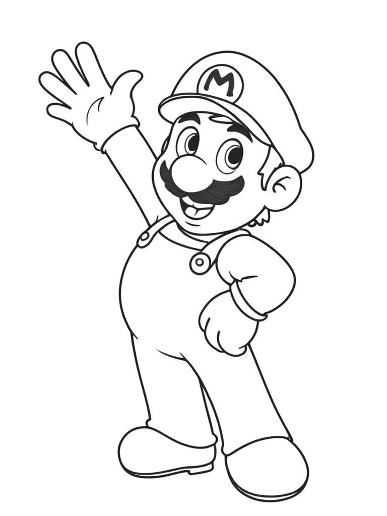 Super Mario para colorir