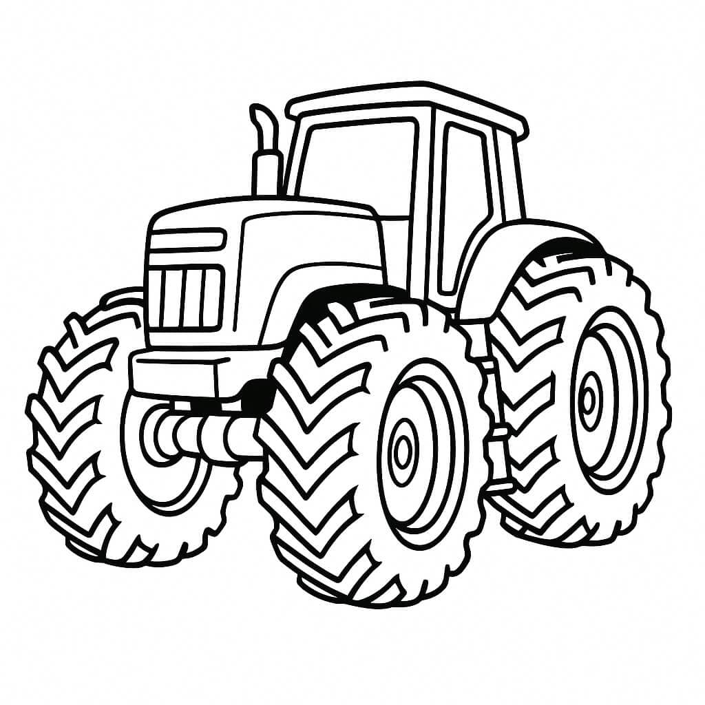 Trator monstro para colorir