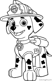 Marshall da Patrulha Canina para colorir