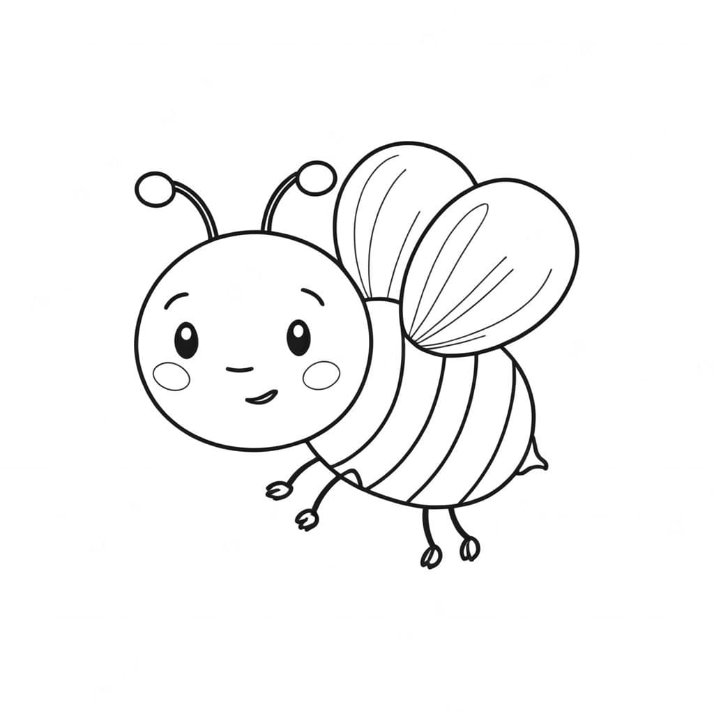 Abelha para colorir