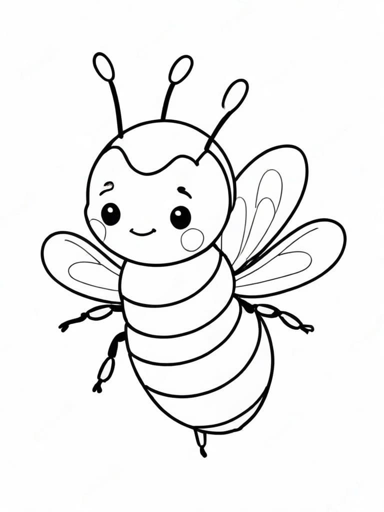 Abelha para colorir educação infantil