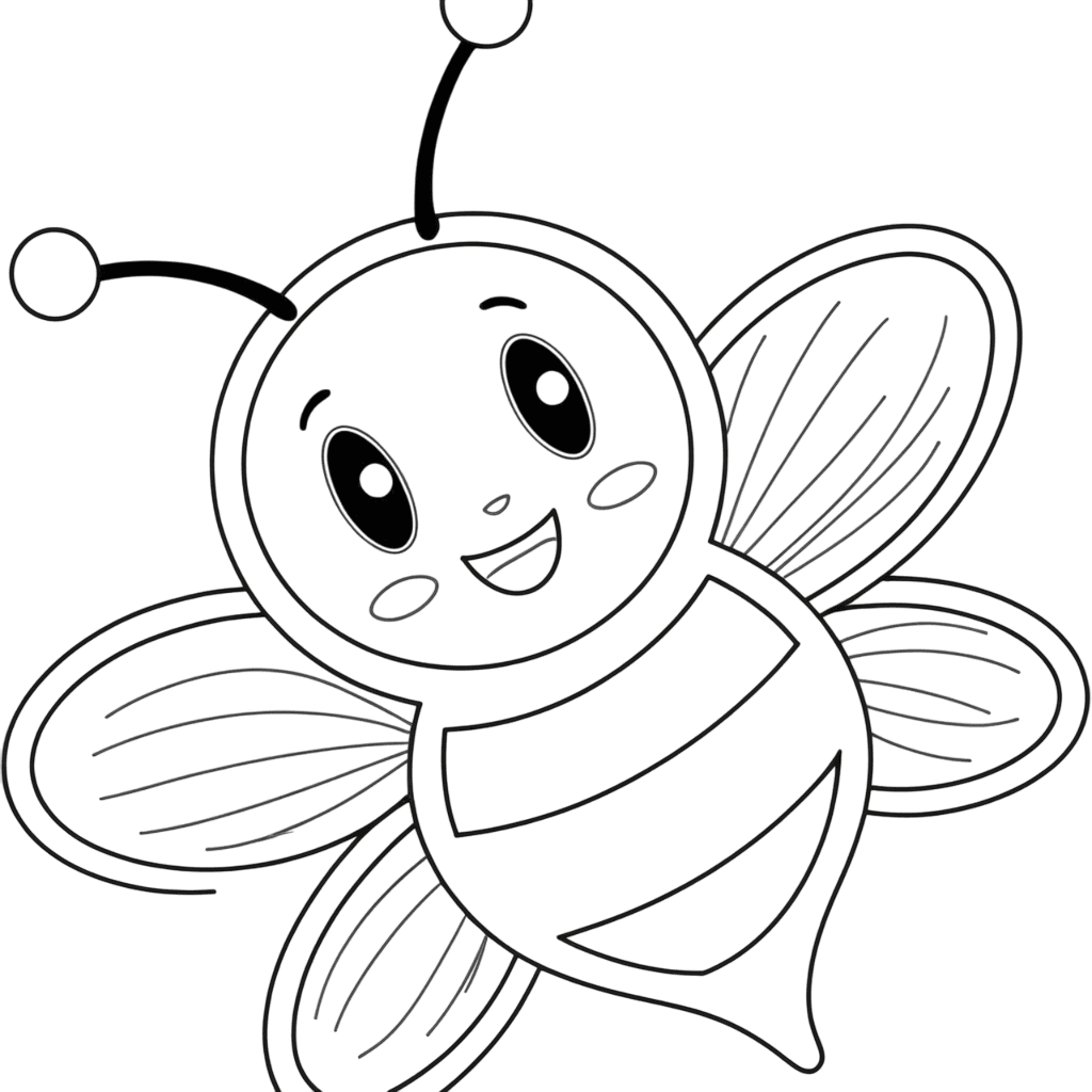 Desenho de abelha para pintar