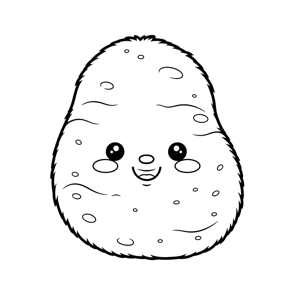 Batata fofinha para colorir