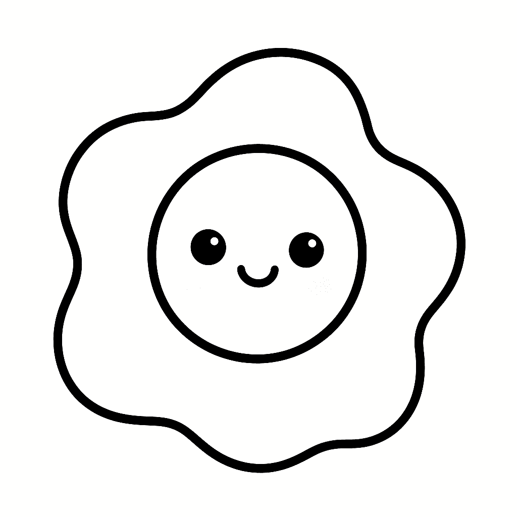 Ovo fofinho para colorir