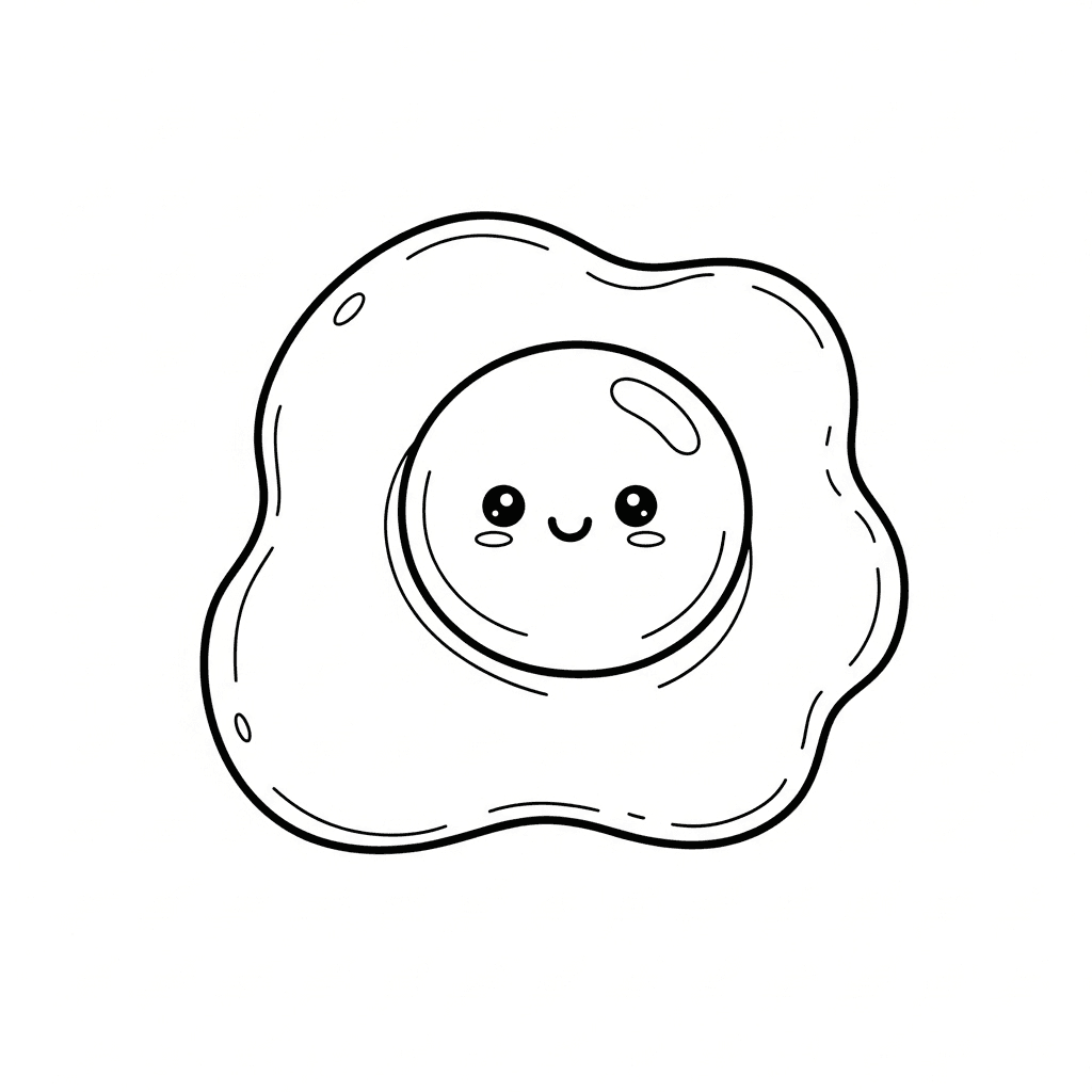 Ovo fofo para colorir