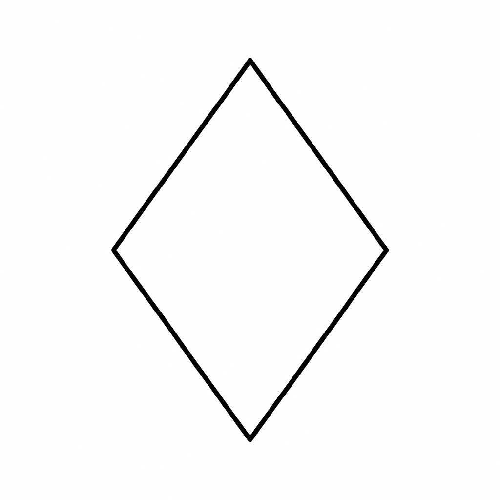 Losango para colorir