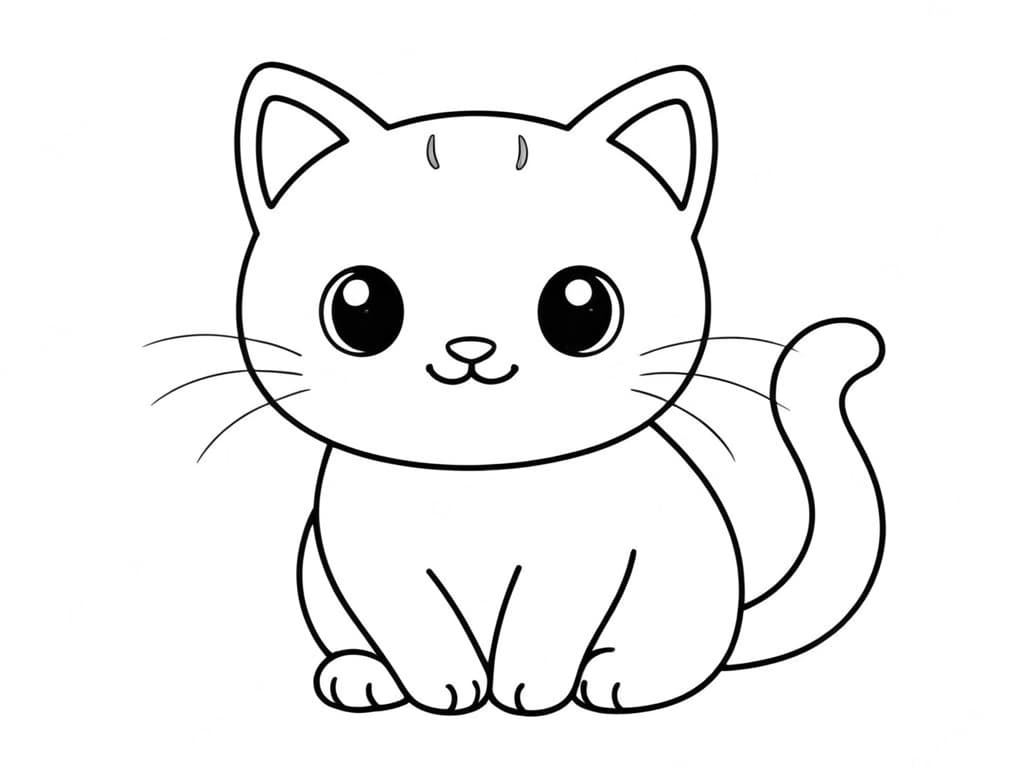 Gatinho fofinho para pintar