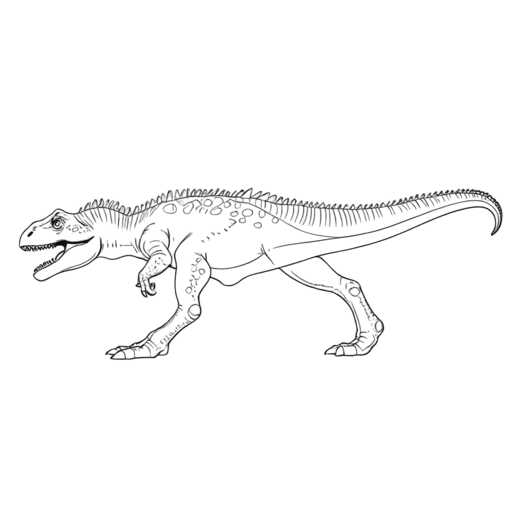 Giganotossauro para colorir