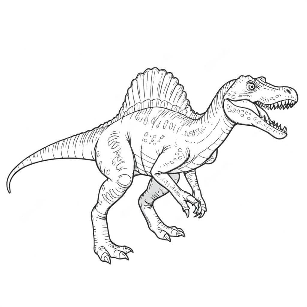 Spinossauro para colorir