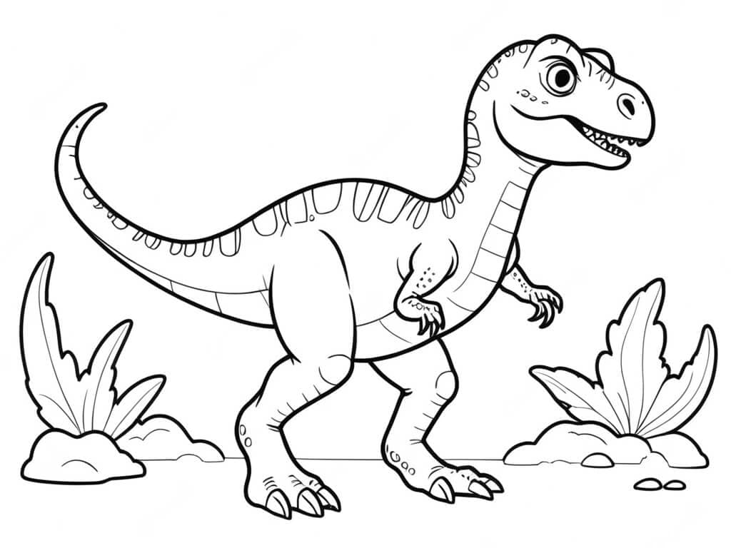 Velociraptor para colorir