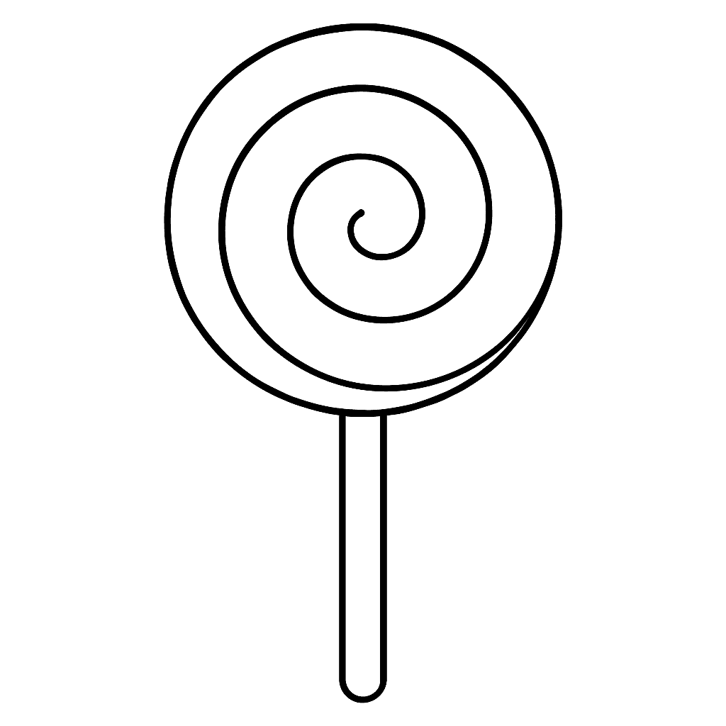 Pirulito para colorir