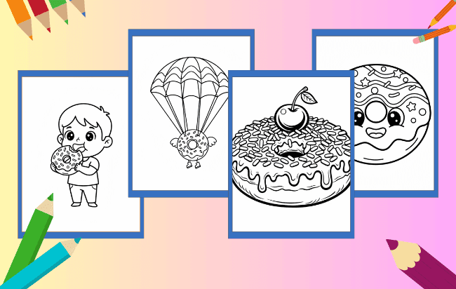 Desenhos de Donut para colorir