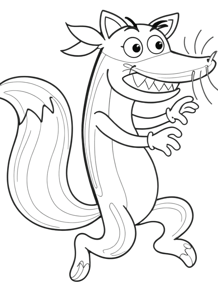Raposo para colorir
