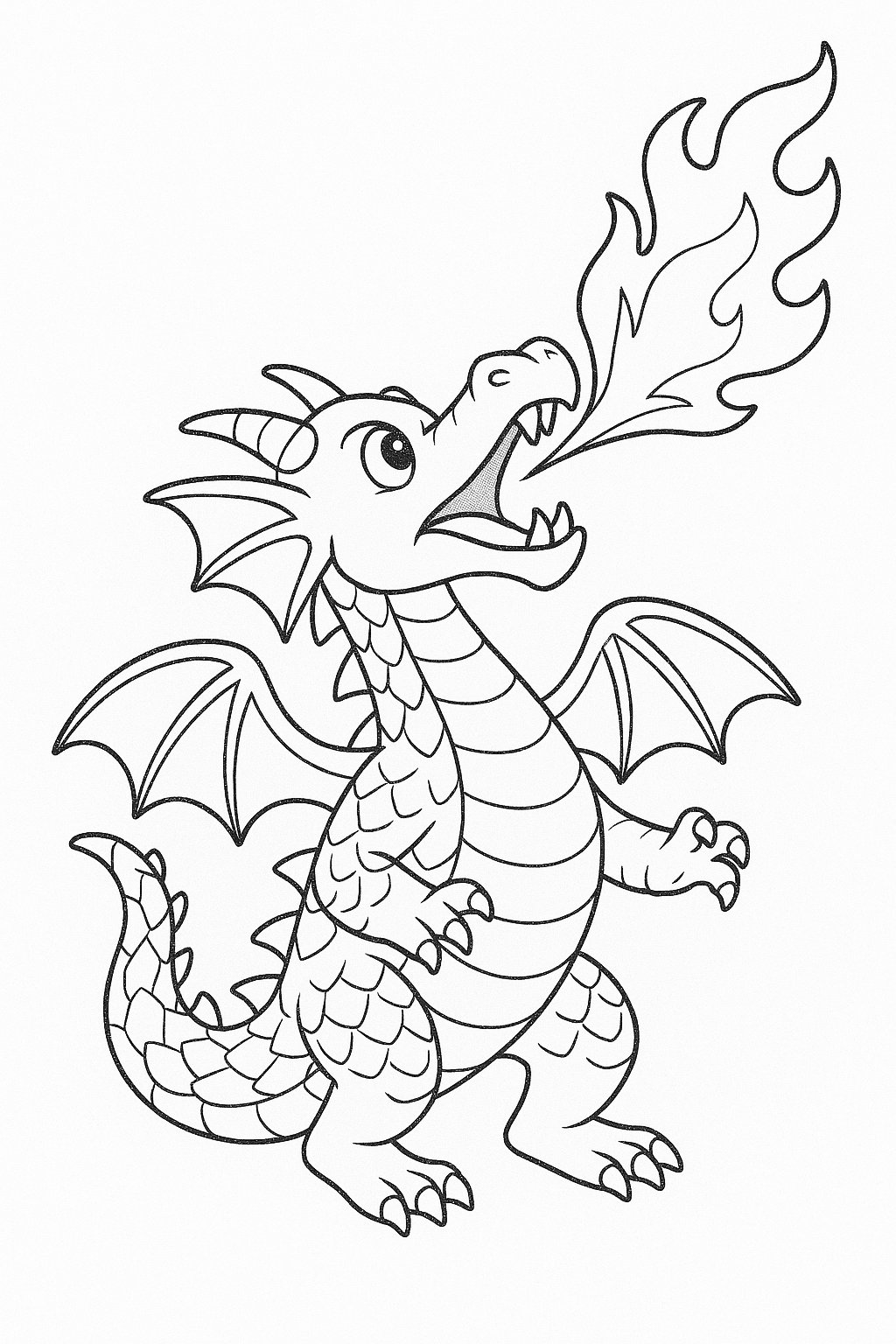 17 Desenhos de Dragão para colorir