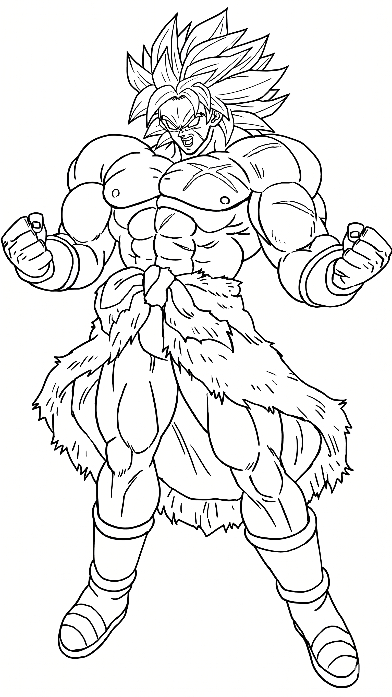 Broly para colorir