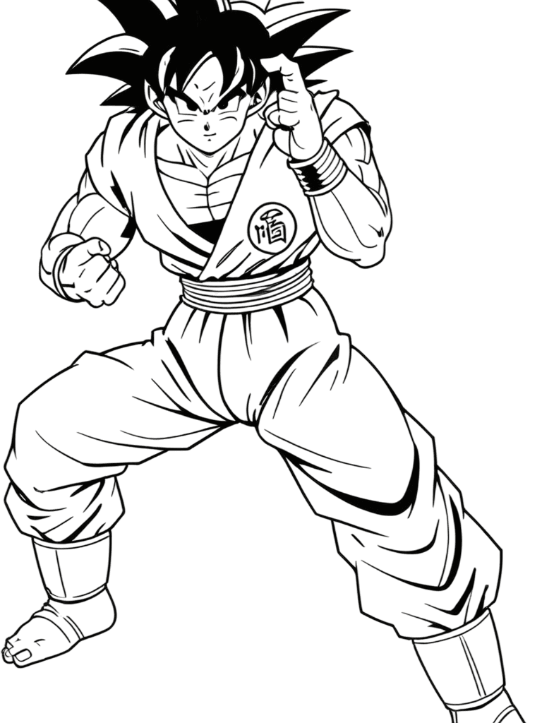 Goku Dragon Ball para colorir