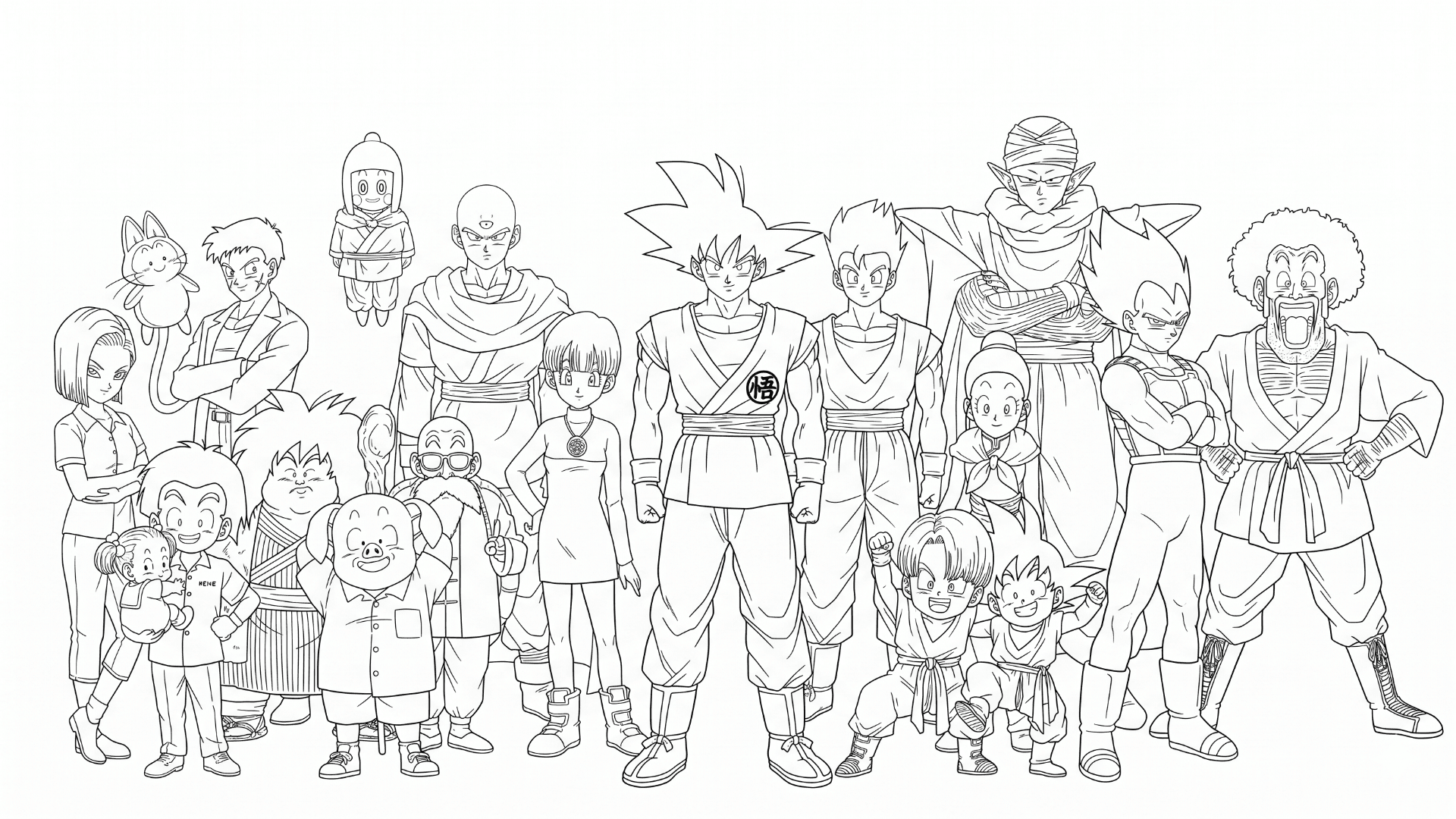 Dragon Ball para colorir