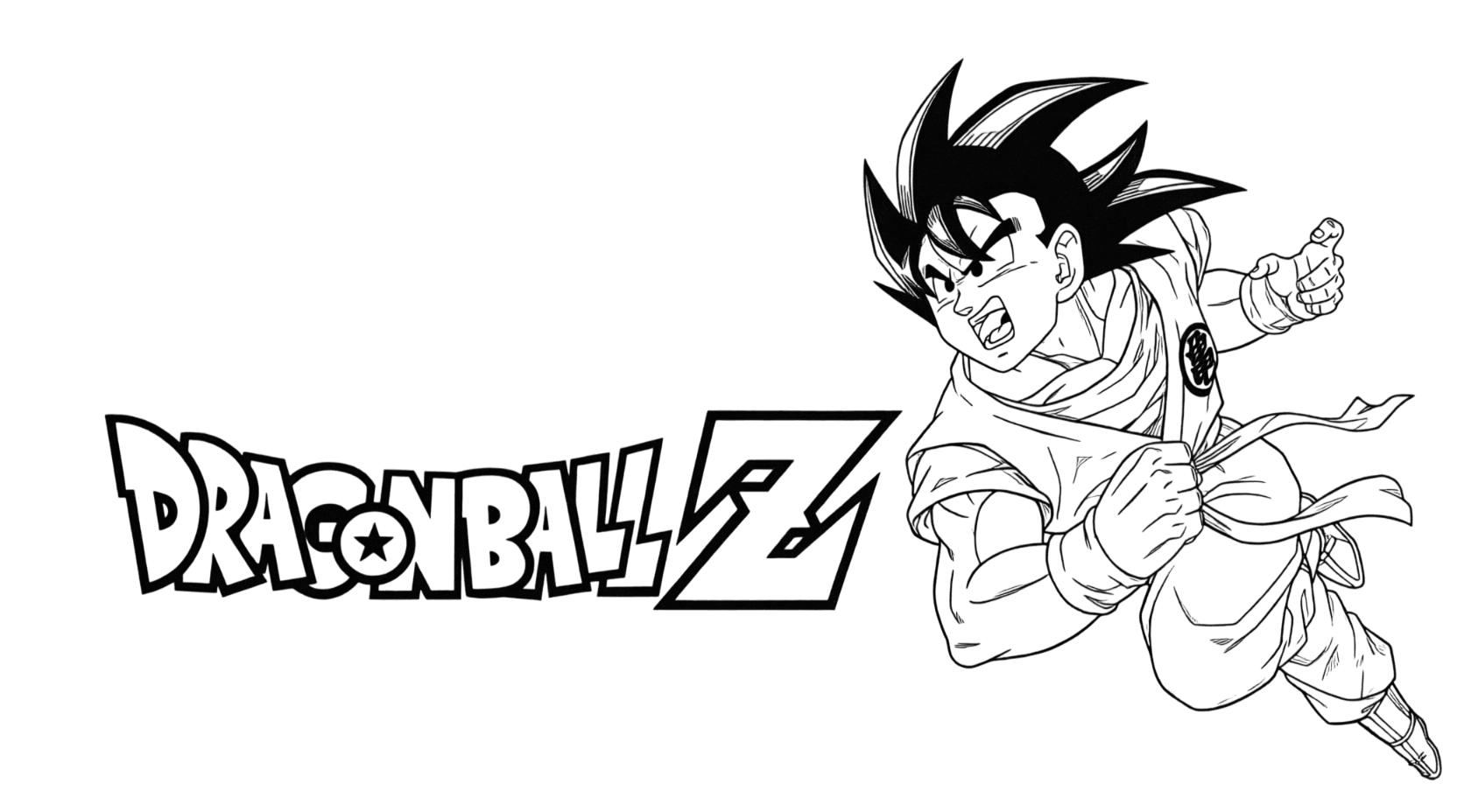 Goku Dragon Ball Z para colorir
