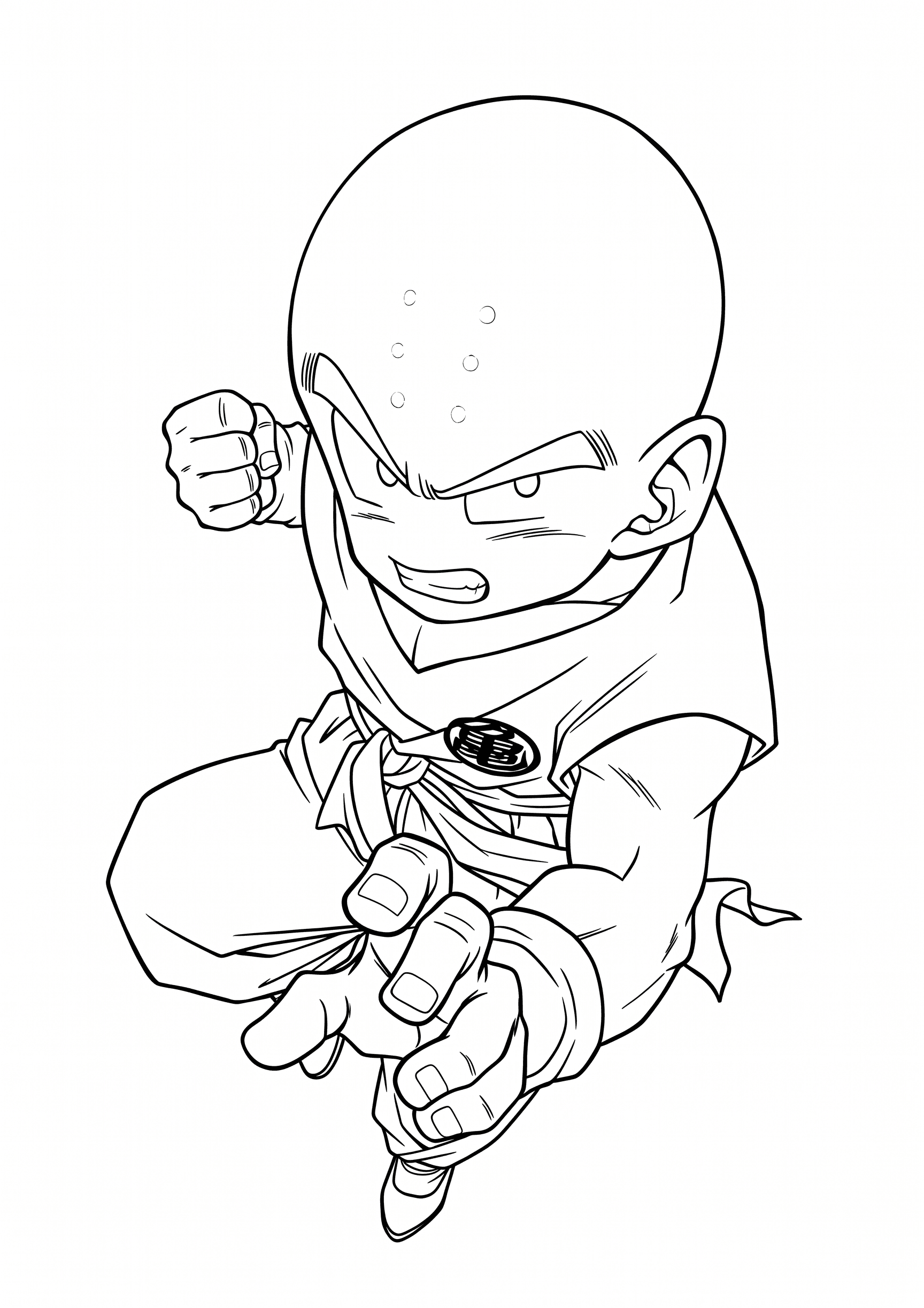 Kuririn para colorir