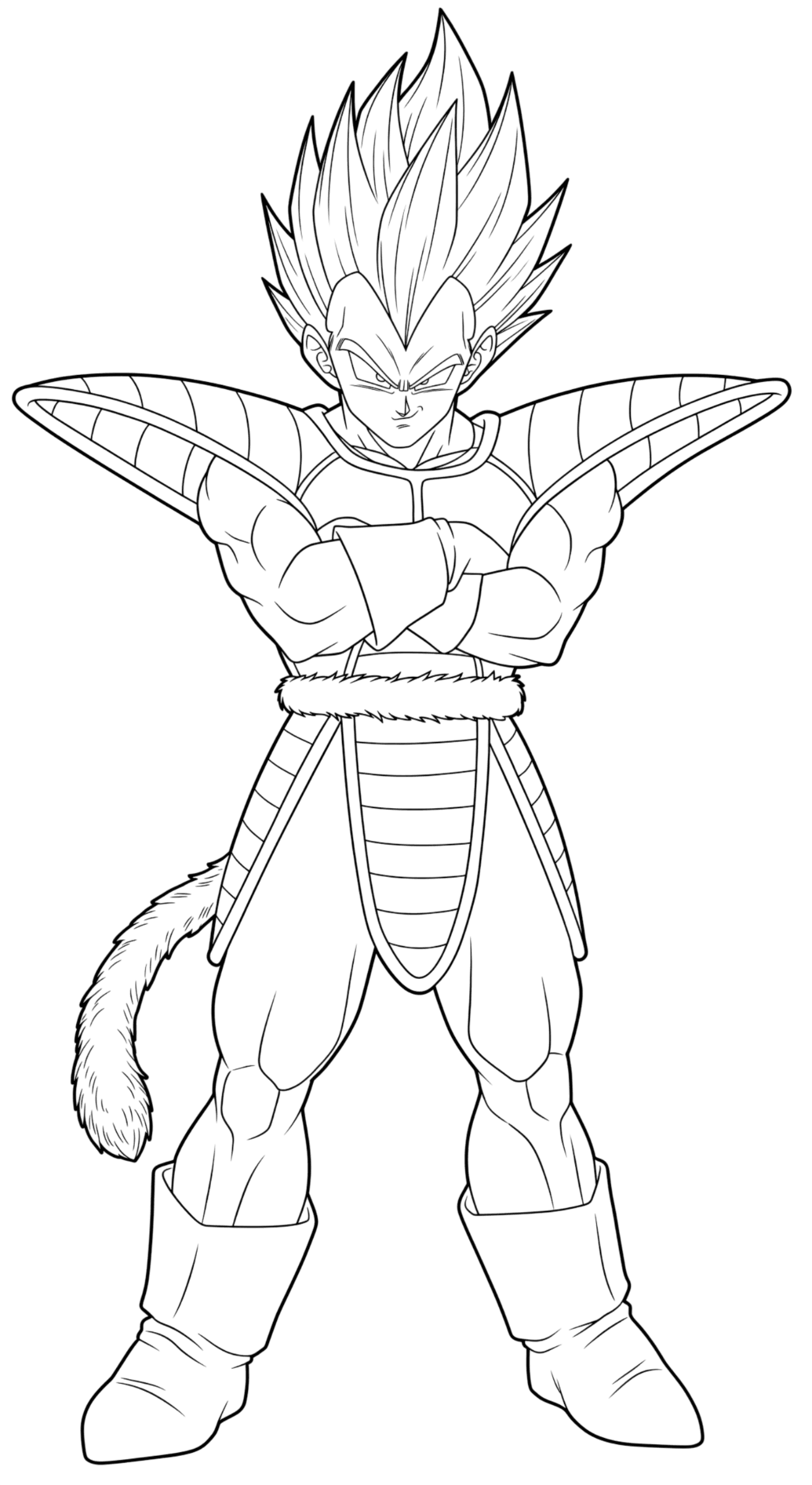 Vegeta para colorir