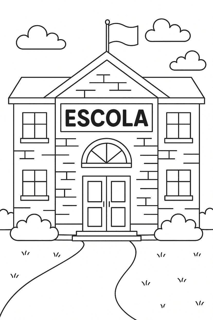 15 Desenhos de Escola para colorir