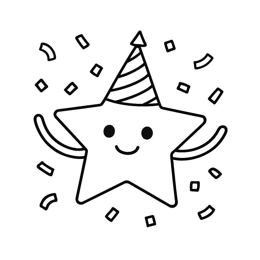 16 Desenhos de Estrela para colorir