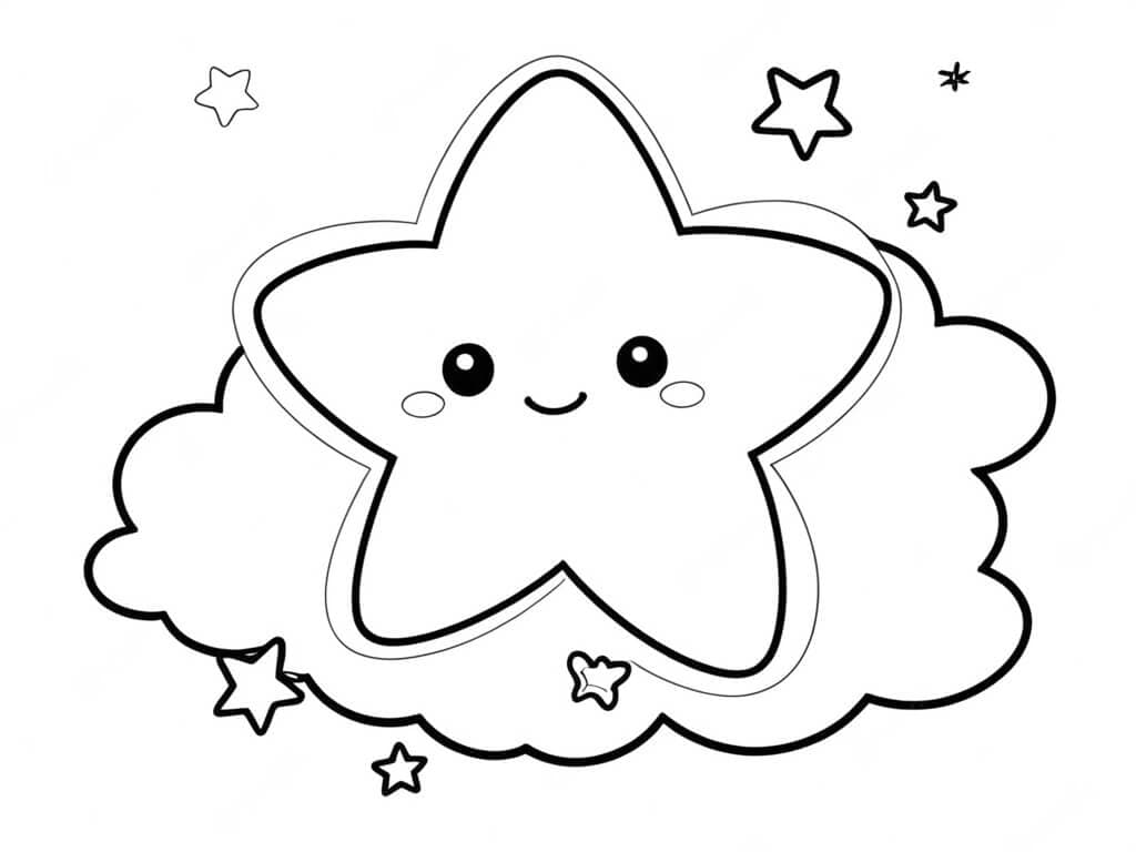 Estrelinha para colorir