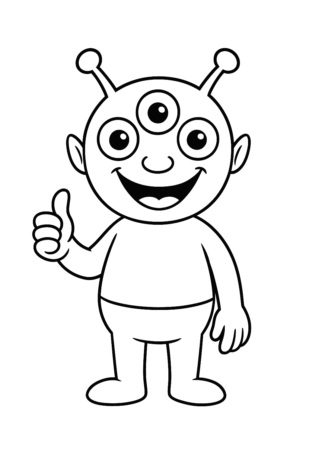 ET amigável para colorir