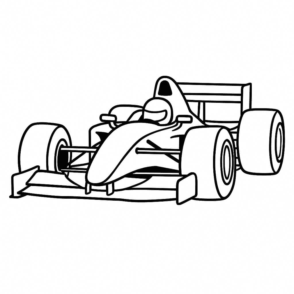 Ferrari carro de corrida para colorir