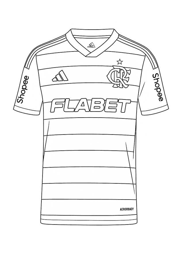 12 Desenhos do Flamengo para colorir e imprimir
