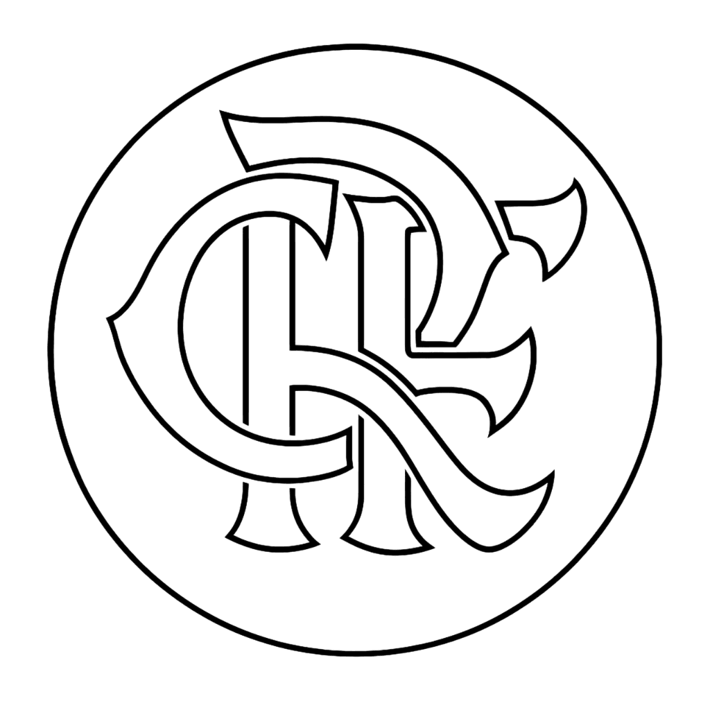 Símbolo do Flamengo para colorir