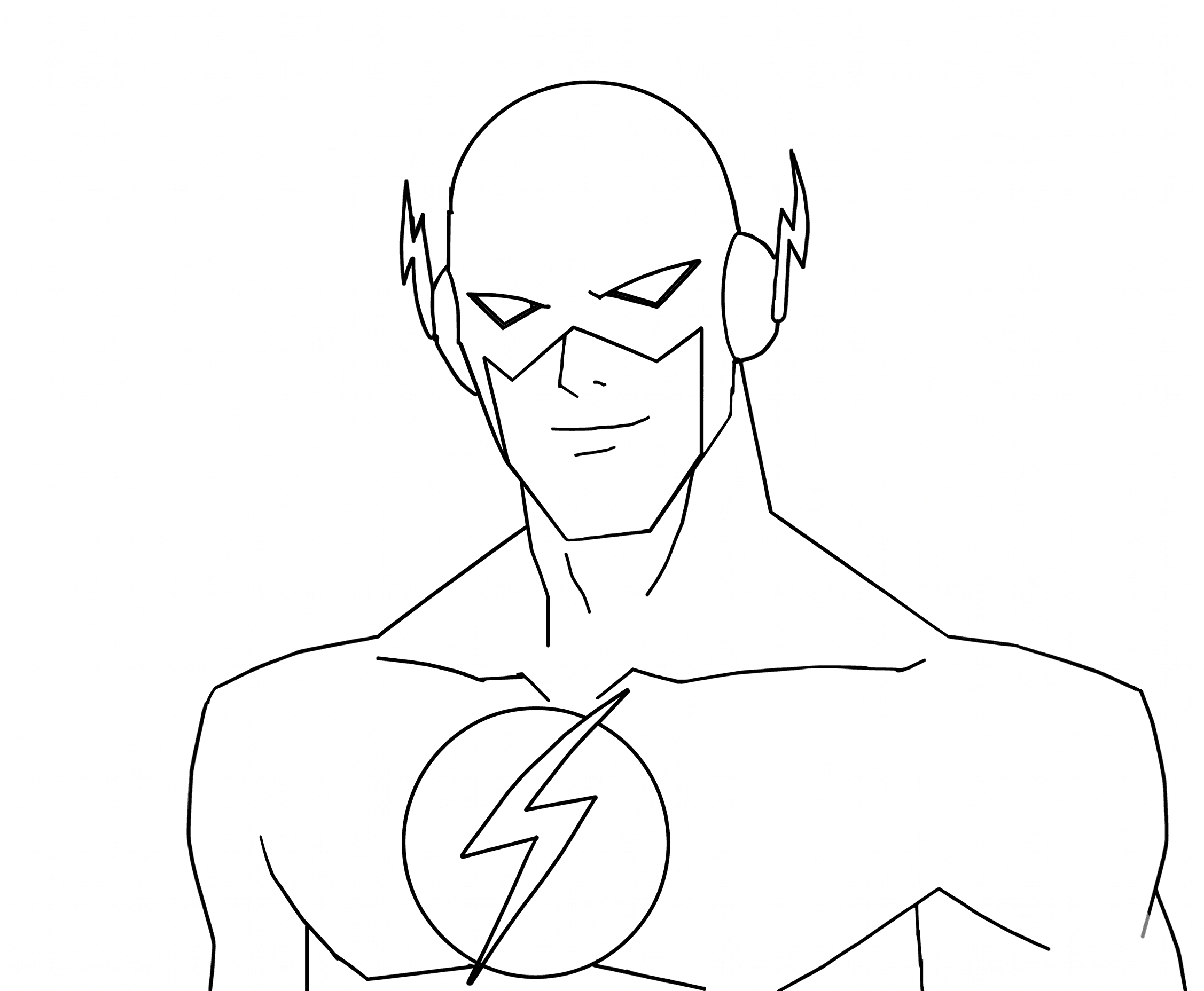 Desenho do Flash para colorir